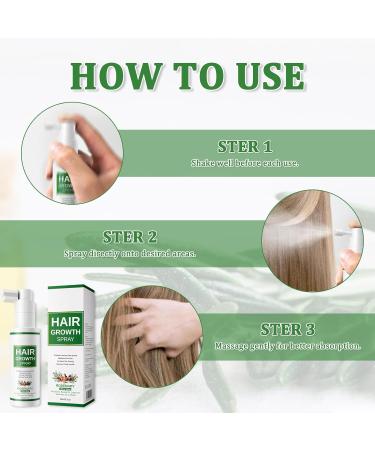 1 Pi ces Spray Pousse Cheveux S rum Pousse Cheveux Hair Growth Serum Favorise Poussecheveux Renforce Racines R sout Probl mes De S cheresse D'affinement Laissant Hiar pais Lisses Unisexe 60ml - Buy Online on GoSupps.com