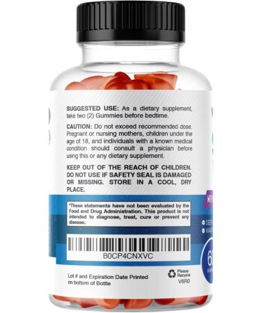 healblend Sleep Well Gummies with Vitamin B6 Passiflora Extract Melatonin 60 Gummies 1 - Buy Online on GoSupps.com