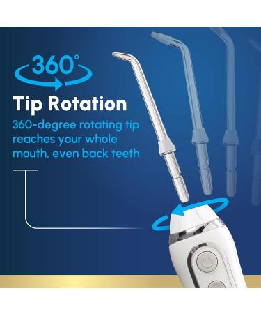 Waterpik Cordless Advanced Water Flosser - ADA Accepted, Rechargeable & Portable - White WP-560 - Buy Online on GoSupps.com