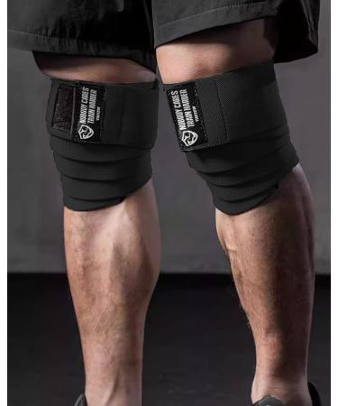 TAVIEW Weightlifting Knee Choners - 180cm Elastic Elbow Support & Compression for Powerlifting Fitness Cross-Training & Gym - Black (1 Pair) - Buy Online on GoSupps.com