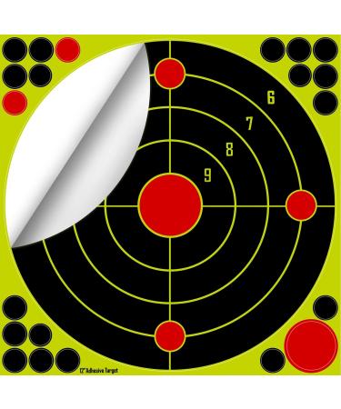 12-Inch Adhesive Shooting Targets - Reactive Self Stick Splatter Paper - 20 Pack - Buy Online on GoSupps.com