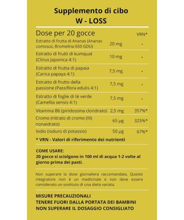W-Loss 100% Natural Weight Loss Drops - Appetite Suppressant & Metabolism Boost | 30ml for Ketogenic Diet & Weight Control - Buy Online on GoSupps.com