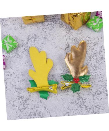 FRCOLOR 15 Pairs Creative Headdress Christmas Hair Barrette Antlers Shape Barrette Deer Horn Hair Clip Reindeer Antler Headband Deer Hair Clips Xmas Hair Clip Issue Card Baby - Buy Online on GoSupps.com