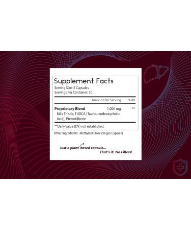 Thomas' all-natural Remedies Tudca 500mg (1000mg Per Serving) 60 Capsules- Tauroursodeoxycholic Acid Liver Support Supplement- Vegan Non-GMO No Filler Capsules - Buy Online on GoSupps.com