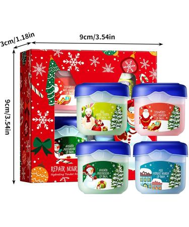 Lip balm set of 4 moisturizing lip balm blurring lip lines lip mask set for lip peeling moisturizing lip balm holiday gift for Christmas - Buy Online on GoSupps.com