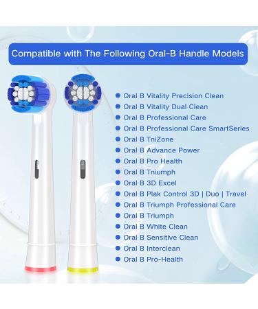 Schallcare Replacement Brush Heads for Braun Oral b - Compatible with Cross Action Pro1000/9600/5000/3000/1500/Genius and Smart Electric Toothbrush (4pcs) - Buy Online on GoSupps.com