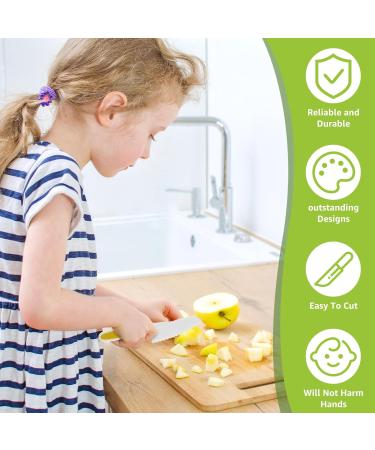 Abizarch 17Pcs Kids Cooking Cutter Set Safe Reusable Plastic Toddler Kitchen Cutter Set with Wooden Cutter Serrated Cutter Chopping Block Peeler Sandwich Cutter for Cutting Fruit Vegetable ZHAZHAMO 17 pieces - Buy Online on GoSupps.com
