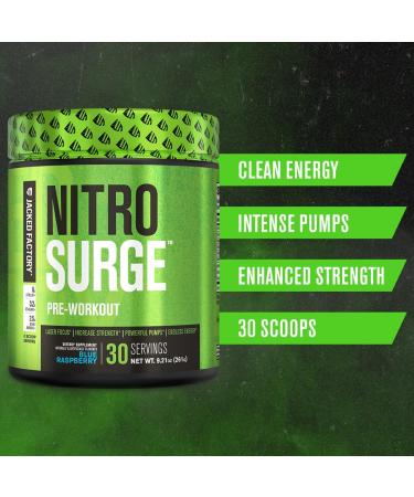Jacked Factory Nitrosurge Pre-Workout in Watermelon & Fruit Punch Nitrosurge Shred Thermogenic Pre-Workout for Men & Women - Buy Online on GoSupps.com