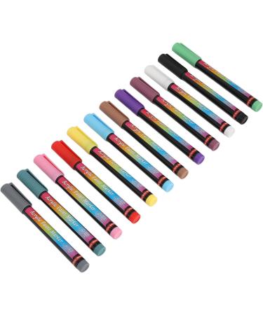 Quick Dry 12 Colors 3D Nail Pens Set DIY Nail Art Drawing Brush Easy to Grip and Portable for Manicure Tools - Buy Online on GoSupps.com