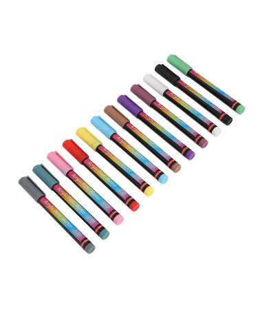Quick Dry 12 Colors 3D Nail Pens Set DIY Nail Art Drawing Brush Easy to Grip and Portable for Manicure Tools