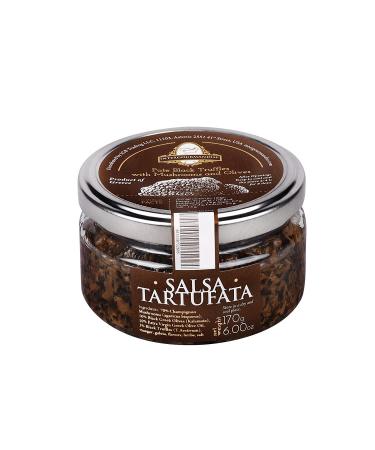 Salsa Tartufata | Mix of Black summer Truffles & Champignon mushrooms | 6 oz. / 170 g. Glass Jar
