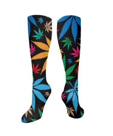 Leaf compression socks for women and men with a circulation of 15-20 mmHg are the best support for sporty running and cycling