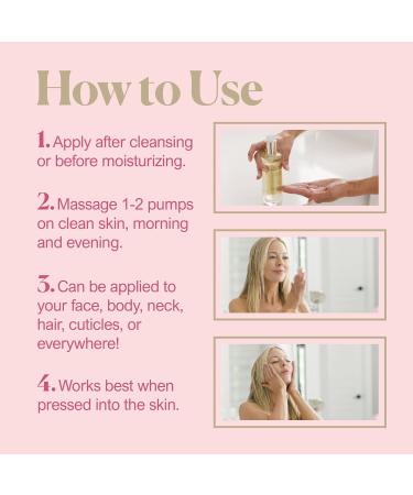 SkinInfusion Facial Oil - Anti-Aging Collagen Serum with Hyaluronic Acid & Vitamin C - Hydrating Oil for Dark Spots & Dull Skin - 150ml (5 oz) - Moisturizing Matrixyl 3000 - Buy Online on GoSupps.com