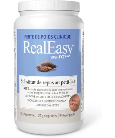 RealEasy with PGX Whey Protein Meal Replacement Shake Chocolate Flavour 940g Helps you Feel Full Longer 25g of Protein per Serving - Buy Online on GoSupps.com