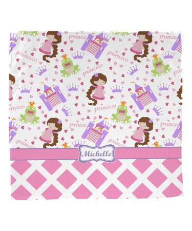 Personalized Princess & Diamond Print Washcloth | Custom Gift for Kids | Fast International Shipping - Buy Online on GoSupps.com