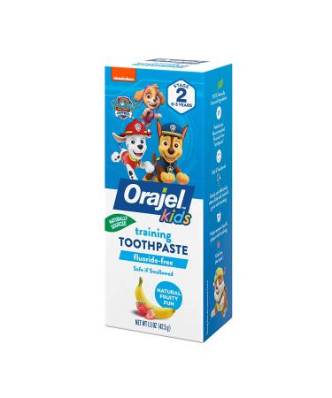 Orajel Paw Patrol Training Toothpaste - Fluoride Free Fruity Fun Flavor 1.5 oz - Buy Online on GoSupps.com