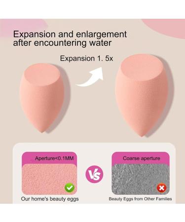 Mxshc Makeup Blender Sponge Set Beauty Set Blender Sponges | Concealer Sponge Facial Makeup Beauty Sponges for Cream Powder Application Purple - Buy Online on GoSupps.com