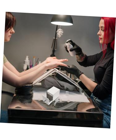 minkissy Nail Polish Storage Nail Art Tool Nail Tools Manicure Tools Para U as Nail Stuff Organizer Chic Nail Bits Holder Nail Grinding Bits Container White Acrylic Shell Drill 12x8.5cm White - Buy Online on GoSupps.com