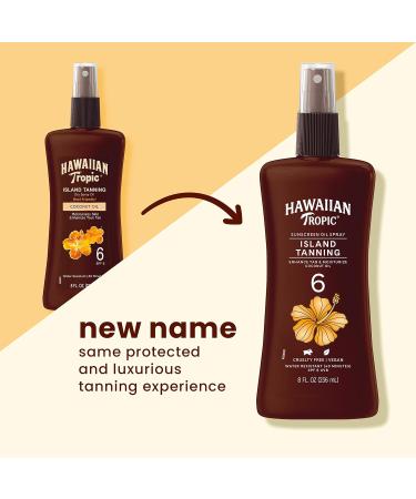 Hawaiian Tropic Dark Tanning Oil Twin Pack 8oz & Island Tanning Oil Spray SPF 6 8oz - Buy Online on GoSupps.com
