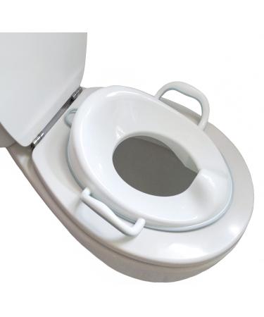 BISOO Potty Training Toilet Seat - Children WC Adapter - Baby Toilet Reducer - Safe and Comfortable - Compact and Portable Size - Includes Hanging Hook (Blue) Seat Blue
