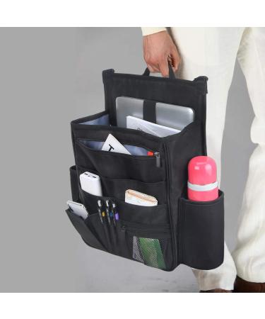 Luxja Car Seat Organizer with Laptop & Tablet Storage - Front & Back Seat Storage Bag - Black - Buy Online on GoSupps.com