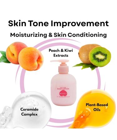 Pelican Soap Full Body Lotion for Women with Peach Extract Niacinamide & Jojoba Seed Oil Firm Body Lotion for Smooth & Supple-Feeling Skin Lightweight Moisturizer for Dry Skin 6.77 oz from Japan - Buy Online on GoSupps.com
