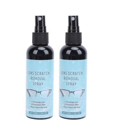 Eyeglass Cleaner Spray Anti Fog Lens Cleaning Solution Removes Dirt Fingerprints & Grease 100ml x 2 Convenient Spray Design Gentle for Sensitive Eyes Prevents Fogging