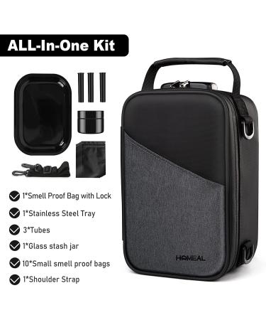 Smell Proof Stash Box with Combination Lock - Black | Storage and Travel Gift for Men/Women - Buy Online on GoSupps.com