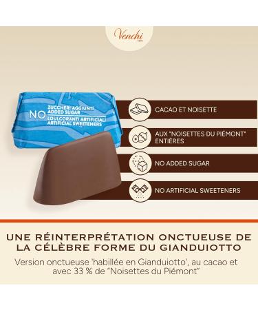 Venchi - Cacao et Noisette NO Added Sugar 1 kg - Sans dulcorants Artificiels - Sans Gluten - Buy Online on GoSupps.com