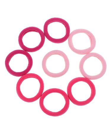 100 Pack Pink Nylon Hair Bands for Baby Girls - Small Hair Ropes in Pretty Pink Shade - Buy Online on GoSupps.com