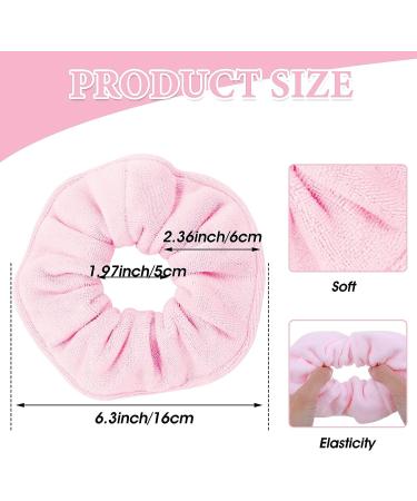 4-Pack Microfiber Hair Drying Towel Scrunchies | Soft & Absorbent Hair Bands for Frizz-Free Styles | Ponytail Holder & Wet Hair Accessories for Women - Buy Online on GoSupps.com