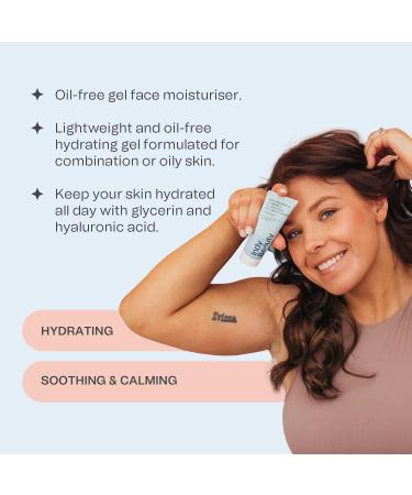 Niacinamide & Vitamin C Clarifying Face Moisturiser Gel - Face Cream for Women & Men - Niacinamide Serum 4% - Vegan Vitamin C Serum for Sensitive Skin - Dermatologically Tested - Indy Beauty - 50ml - Buy Online on GoSupps.com