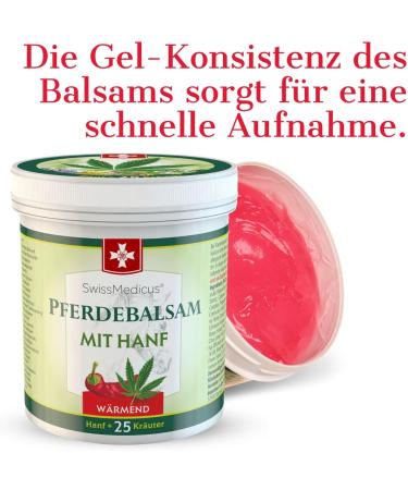 Horse Balm with Hemp - Warming Muscle & Joint Gel - 25 Natural Extracts - Ideal for Athletes - 500ml - Natural Care for Everyday Use - Buy Online on GoSupps.com