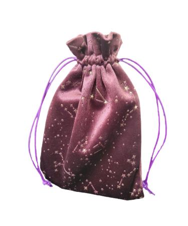 Pochette bijoux | Porte-cartes de tarot portable en forme d' toile | Sac main en velours avec cordon de serrage pour bijoux boucles d'oreilles ponts d'oracle runes pierres