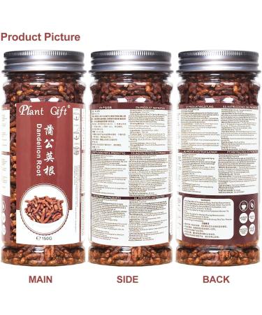 Plant Gift Dandelion Root Cut 130G/4.58oz Roasted Dandelion Root Loose Tea Vegan Non-GMO Gluten-Free Pure Dandelion Supplement Strong Liver Health Support Health Tea - Buy Online on GoSupps.com