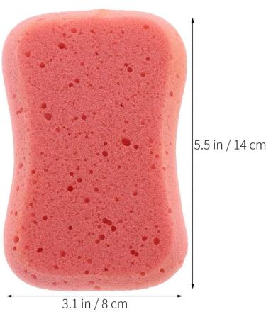 Frcolor Soft Bathing Sponge - Gentle Natural Fiber Peeling Shower Sponge for All Ages (4 Random Colors) - Buy Online on GoSupps.com