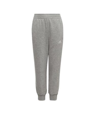 adidas Unisex Kids Pants (1/1) Essential 3-Stripes Joggers 104 Medium Grey Heather/White