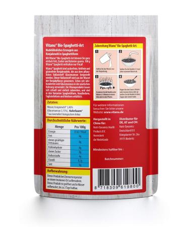 Buy NEW Organic Vitanu Shirataki Noodles Spaghetti - Low-Calorie Gluten-Free 200g | Healthy Pasta Alternative - Buy Online on GoSupps.com