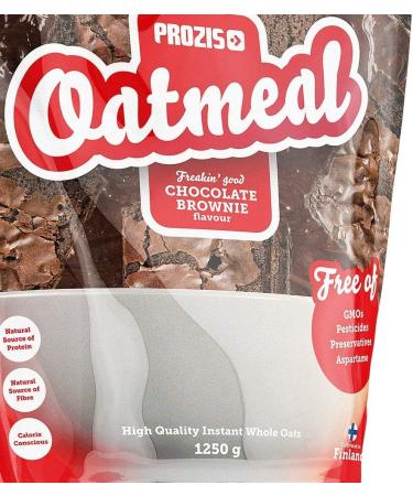 Prozis Oatmeal - Avoine compl te 1 250 g Brownie au Chocolat C r ales Riches en Prot ines Glucides de Haute Qualit & Fibres Rassasiantes Adapt aux V g tariens - Buy Online on GoSupps.com