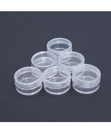 Frcolor 5g 5ml Empty Plastic Round Cosmetic Containers with Lid - 50pcs Transparent Clear - Ideal for Travel & DIY - Buy Online on GoSupps.com