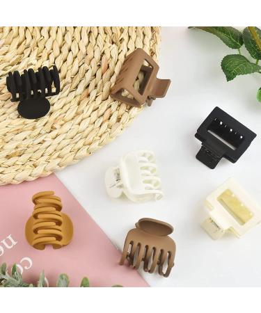 8 Pack Double Row Teeth Hair Clips Small Hair Claw 1.6" Matte Hair Clips Cute Size Jaw Clips No Slip Hair Clamps hair Accessories for Women Girls - Buy Online on GoSupps.com