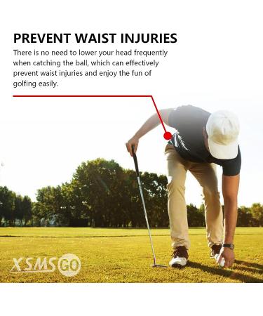 XSMSGO Golf Ball Retriever | Putter Grip Tool with Suction Cup | Portable Golf Ball Grabber for Putters | Black Medium - Buy Online on GoSupps.com