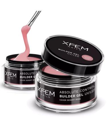 XFEM Builder Gel for Nail Extension and Modelling UV/LED (15 ml Cover Desert Rose)