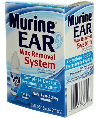 Murine Ear Wax Removal System Drops - 0.5 oz (Pack of 2) - Gentle & Effective Solution - Buy Online on GoSupps.com