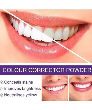 V34 Activated Charcoal Tooth Whitening Powder - Removes Coffee, Tea, Wine Stains - Safe & Gentle Natural Whitener - Purple - Buy Online on GoSupps.com