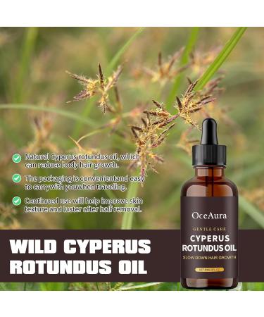 2pcs Cyperus Rotundus Oil Natural Cyperus Oil Cyperus Rotundus Oil with Dropper Moisturizing and Hydrating Used to Inhibit Hair Growth (60ml) - Buy Online on GoSupps.com