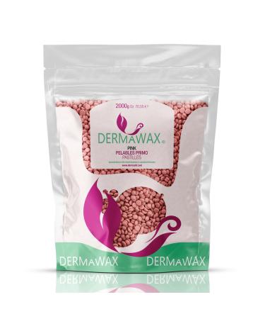 Dermawax 2 kg pink wax wax waxing pearl wax pearl wax pearls application without wax stripes for hair removal brazilian waxing bikini zone legs face arms armpits back nose depilation - Buy Online on GoSupps.com