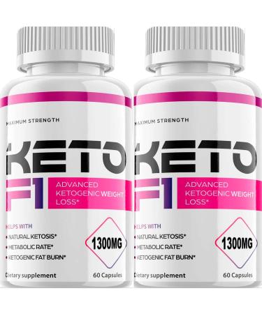(2 Pack) Keto F1 1300mg - 2 Month Supply 120 Caps