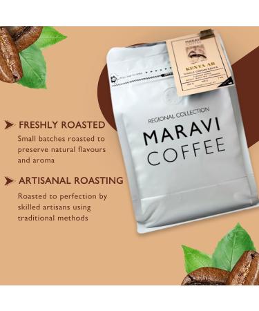 Maravi Speciality Coffee - Kenya AB Arabica Coffee - Whole Bean Coffee - Medium Roast - Black Tea & Currants Notes - 400g Whole Bean 400 g (Pack of 1) - Buy Online on GoSupps.com