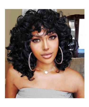 Porsmeer Afro Wig for Women | Synthetic Large Loose Kinky Curly Hair Wig - Perfect for Black Women & Men - Buy Online on GoSupps.com